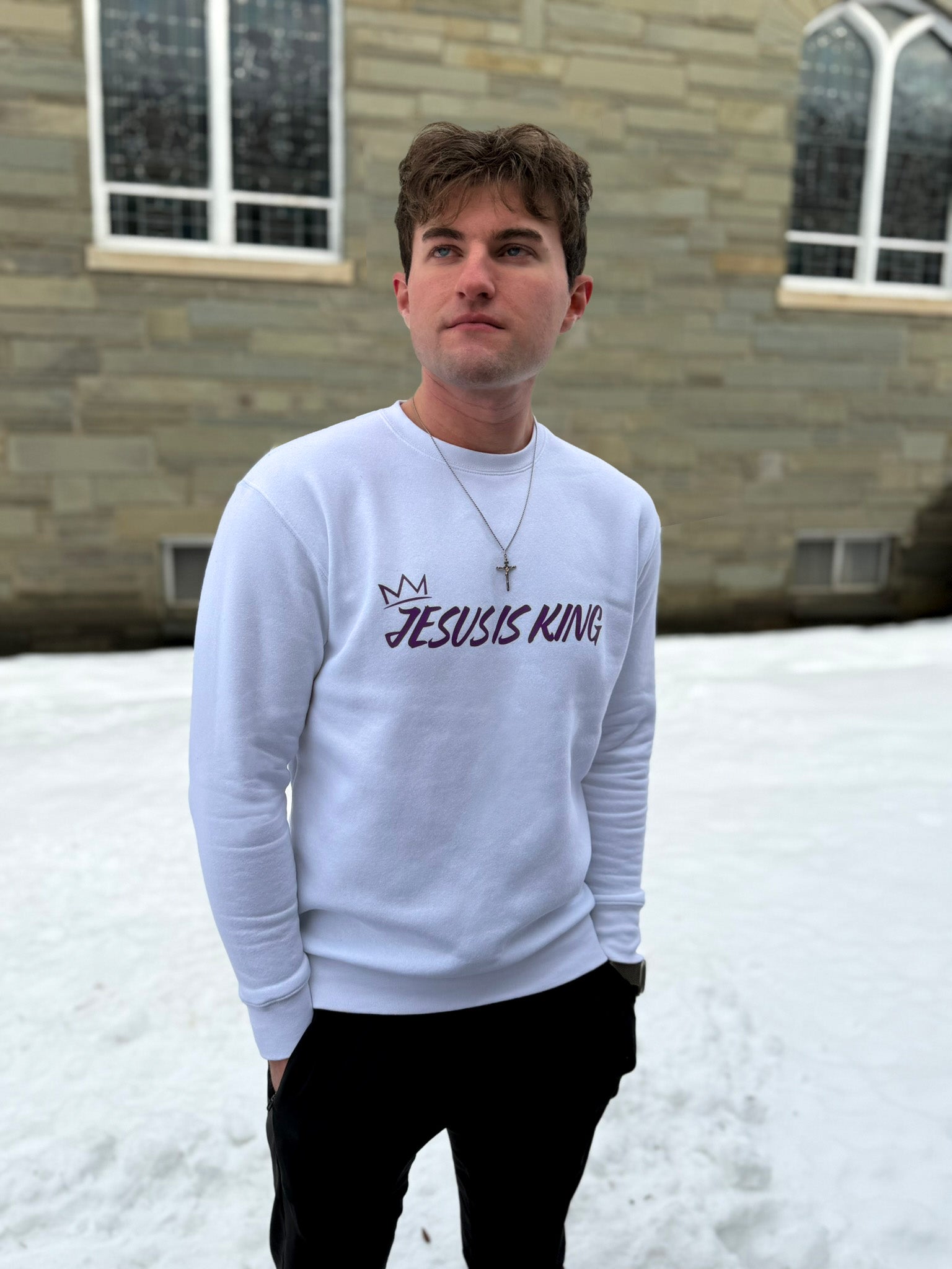 "Jesus Is King" Unisex Premium Sweatshirt